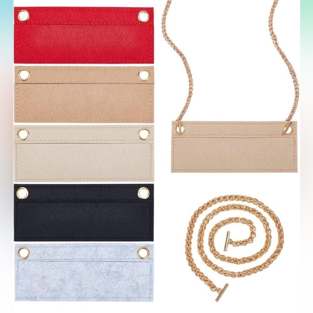 1 piece Felt Wallet Insert Purse Conversion Kit Choose Color - Picture 2 of 5
